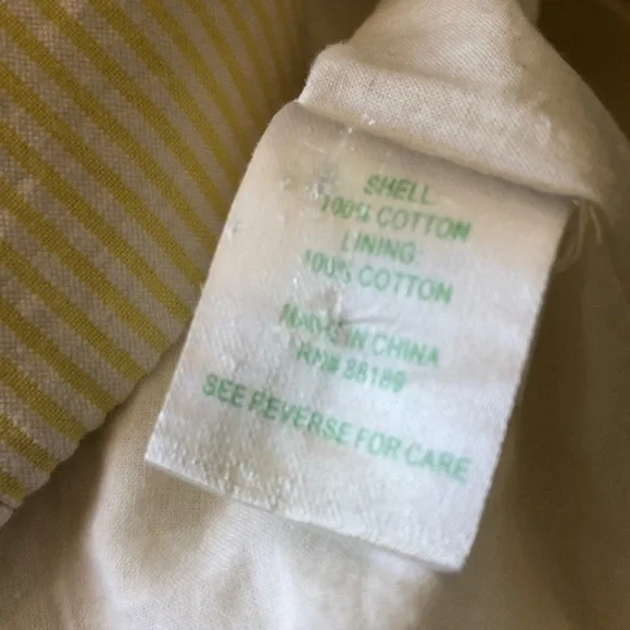 Lilly Pulitzer light yellow and white seersucker Franco dress 0 - Picture 6 of 12